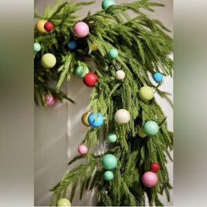 Anthropologie Shatterproof Mini Bauble Garland 4.5’